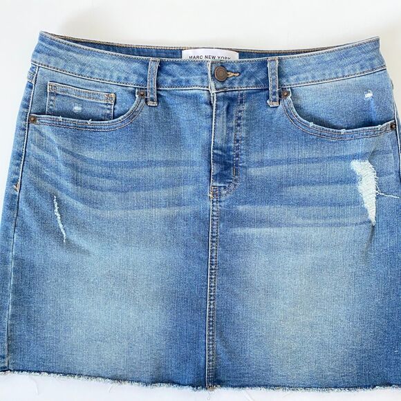 Marc New York Woman Denim Skirt‎  Size 10 Stretch - Picture 1 of 10